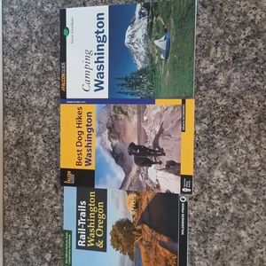 Washington State Camping and Hiking Books Lot of 3